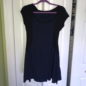 Navy blue and black dress